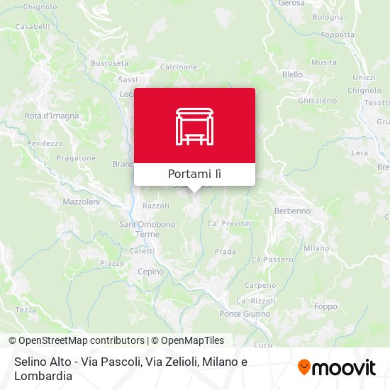 Mappa Selino Alto - Via Pascoli, Via Zelioli
