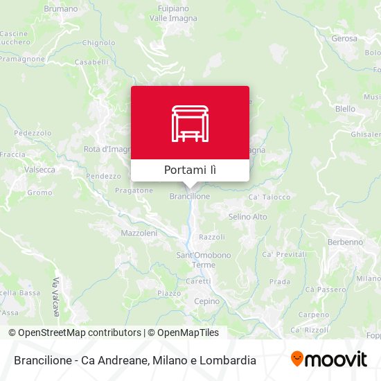 Mappa Brancilione - Ca Andreane