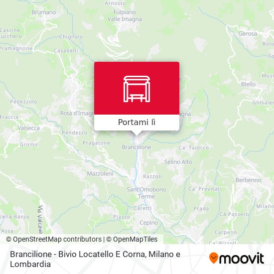 Mappa Brancilione - Bivio Locatello E Corna