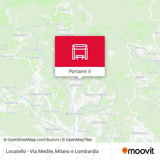 Mappa Locatello - Via Medile
