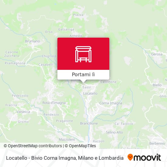 Mappa Locatello - Bivio Corna Imagna