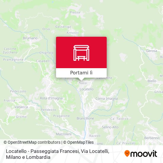 Mappa Locatello - Passeggiata Francesi, Via Locatelli
