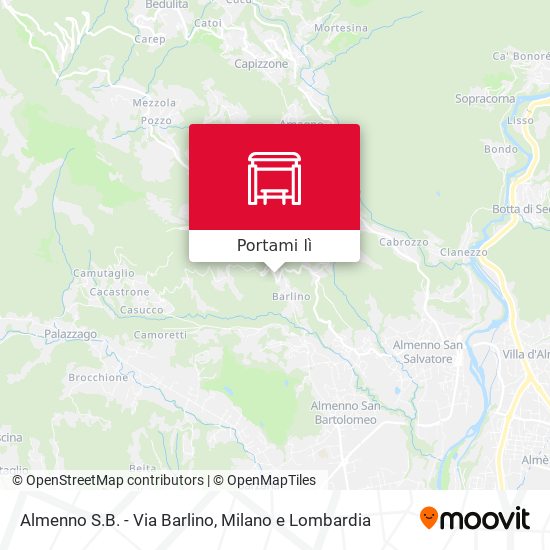 Mappa Almenno S.B. - Via Barlino