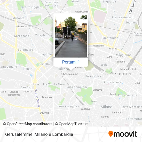 Mappa Gerusalemme