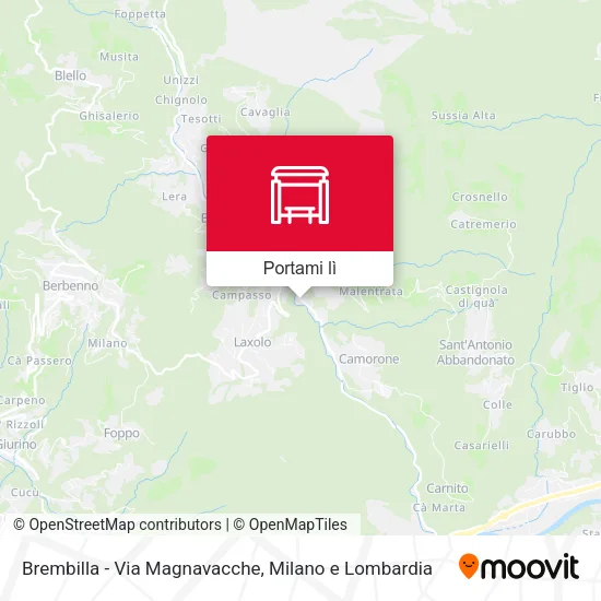 Mappa Brembilla - Via Magnavacche