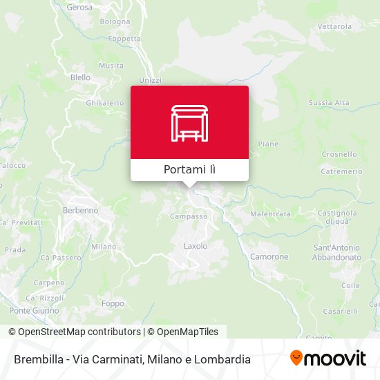 Mappa Brembilla - Via Carminati