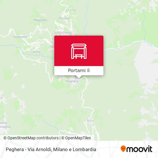 Mappa Peghera - Via Arnoldi