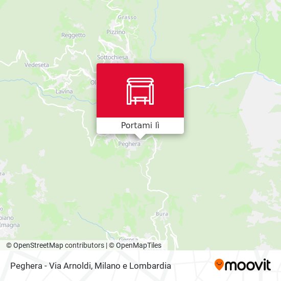 Mappa Peghera - Via Arnoldi