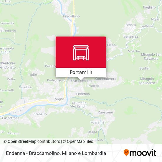 Mappa Endenna - Braccamolino