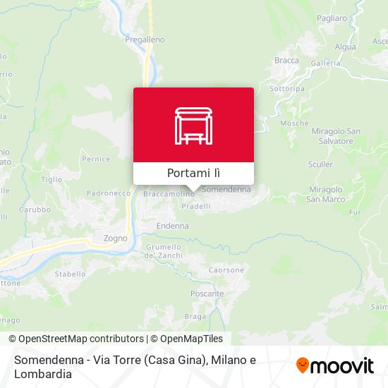 Mappa Somendenna - Via Torre (Casa Gina)
