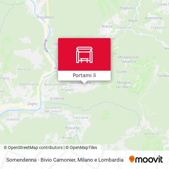 Mappa Somendenna - Bivio Camonier