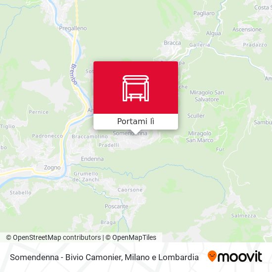 Mappa Somendenna - Bivio Camonier