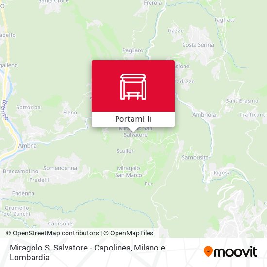 Mappa Miragolo S. Salvatore - Capolinea
