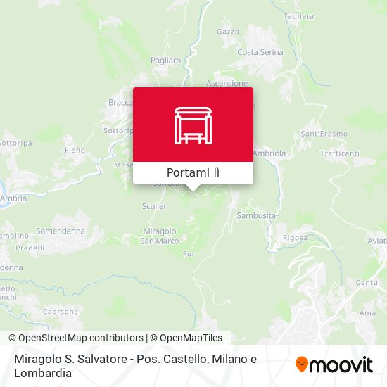 Mappa Miragolo S. Salvatore - Pos. Castello