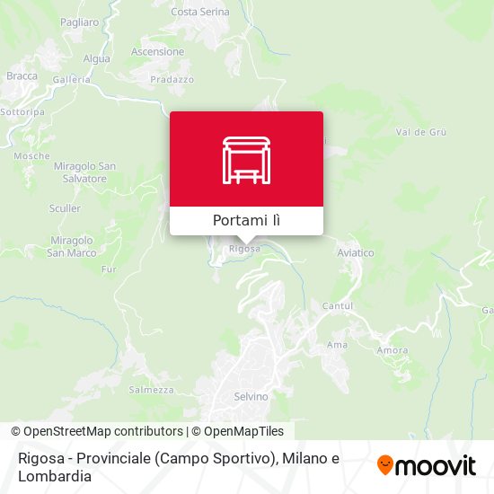 Mappa Rigosa - Provinciale (Campo Sportivo)