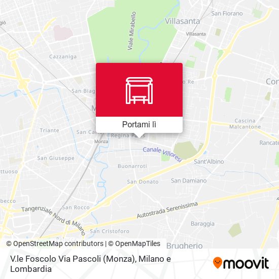 Mappa V.le Foscolo Via Pascoli (Monza)