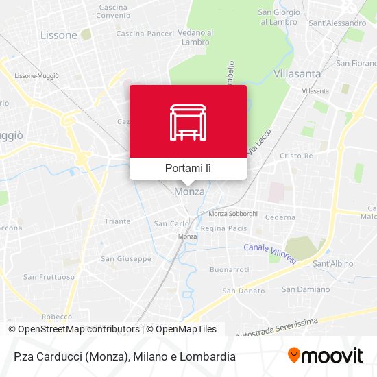 Mappa P.za Carducci (Monza)