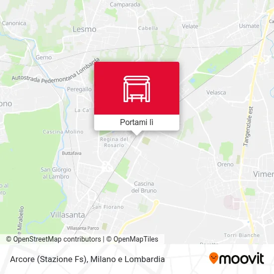 Mappa Arcore (Stazione Fs)