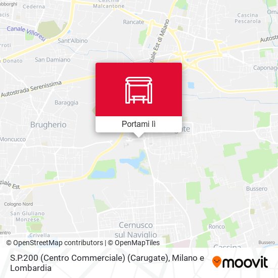 Mappa S.P.200 (Centro Commerciale) (Carugate)