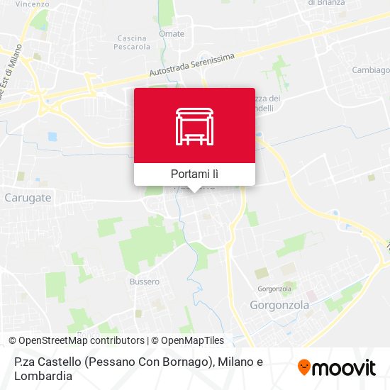 Mappa P.za Castello (Pessano Con Bornago)