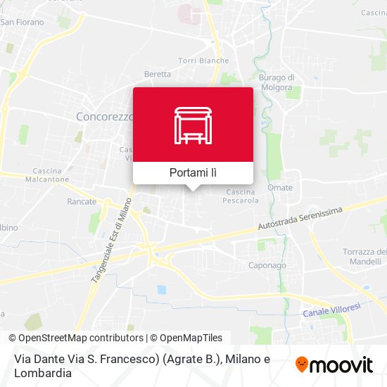 Mappa Via Dante Via S. Francesco) (Agrate B.)