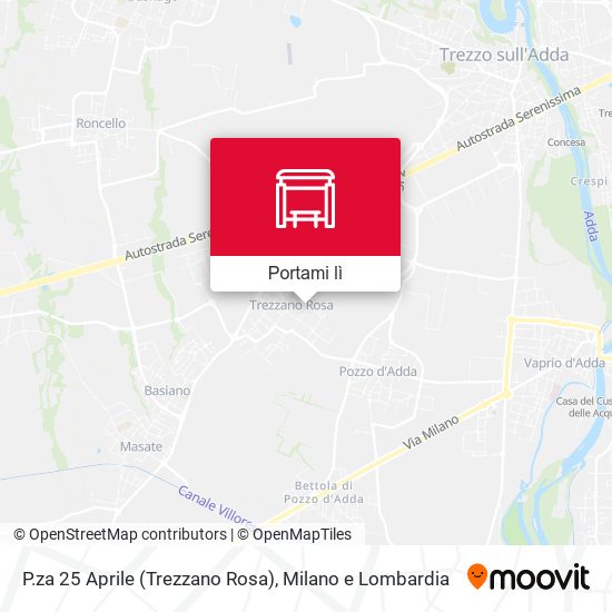 Mappa P.za 25 Aprile (Trezzano Rosa)