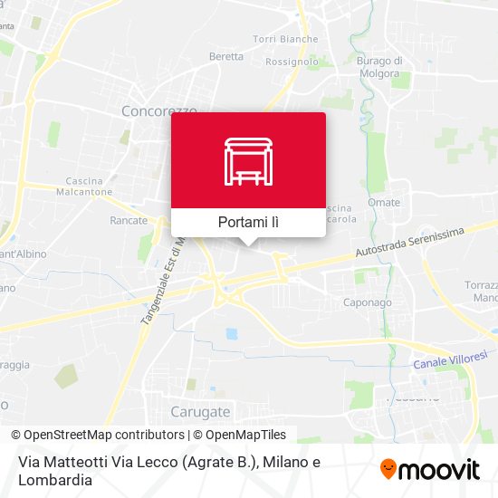 Mappa Via Matteotti Via Lecco (Agrate B.)