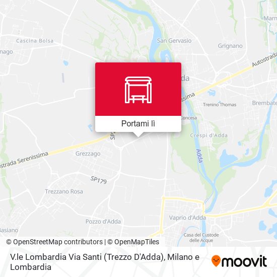 Mappa V.le Lombardia Via Santi (Trezzo D'Adda)