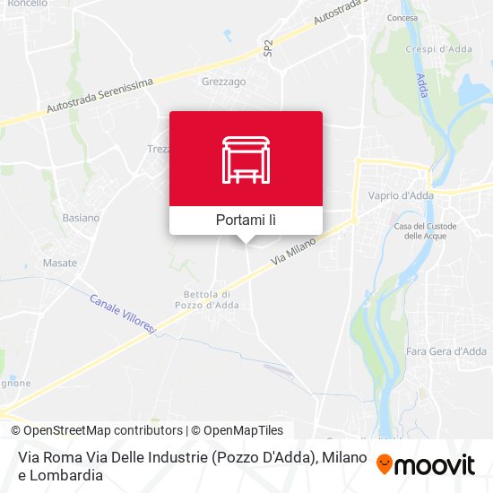 Mappa Via Roma Via Delle Industrie (Pozzo D'Adda)