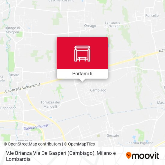 Mappa V.le Brianza Via De Gasperi (Cambiago)