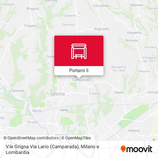 Mappa V.le Grigna Via Lario (Camparada)