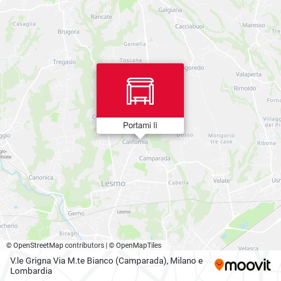 Mappa V.le Grigna Via M.te Bianco (Camparada)