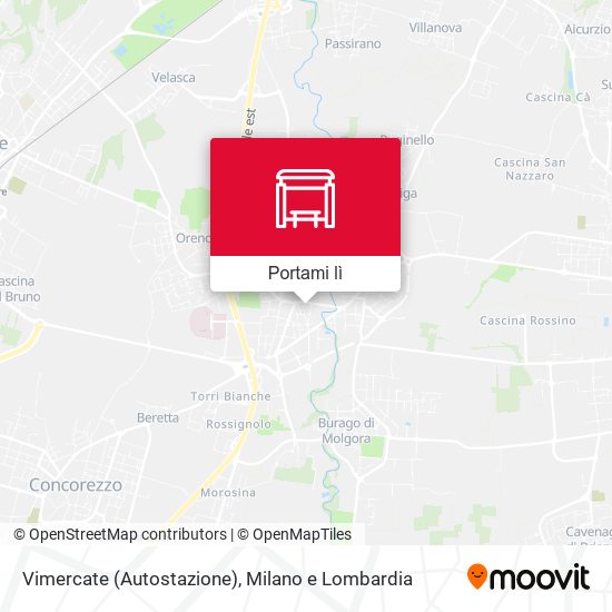 Mappa Vimercate (Autostazione)