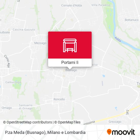 Mappa P.za Meda (Busnago)