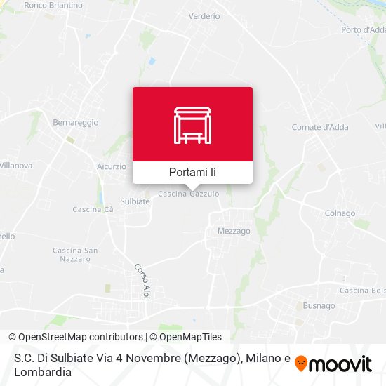 Mappa S.C. Di Sulbiate Via 4 Novembre (Mezzago)