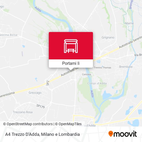 Mappa A4 Trezzo D'Adda