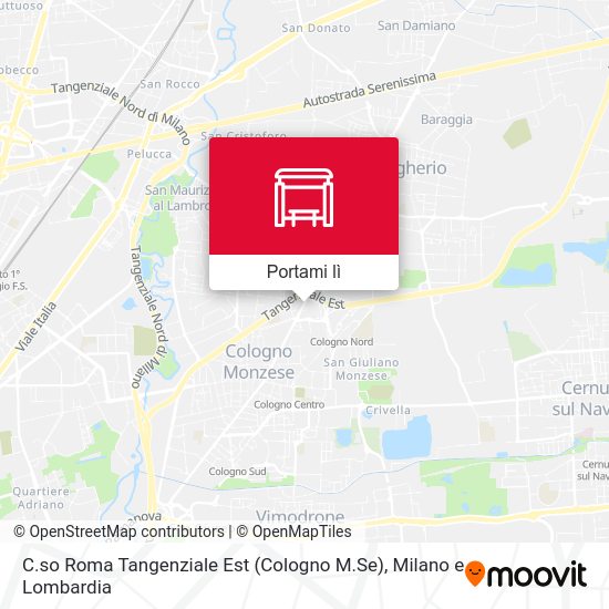 Mappa C.so Roma Tangenziale Est (Cologno M.Se)
