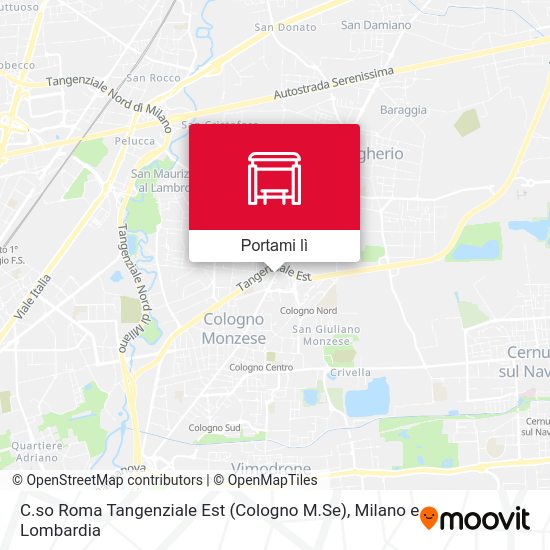 Mappa C.so Roma Tangenziale Est (Cologno M.Se)