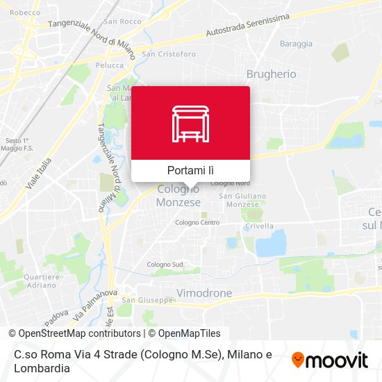 Mappa C.so Roma Via 4 Strade (Cologno M.Se)