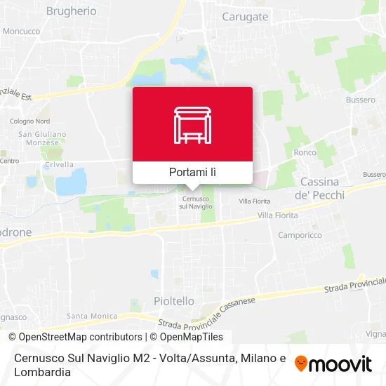 Mappa Cernusco Sul Naviglio M2 - Volta / Assunta