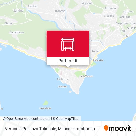 Mappa Verbania Pallanza Tribunale