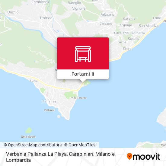 Mappa Verbania Pallanza La Playa, Carabinieri