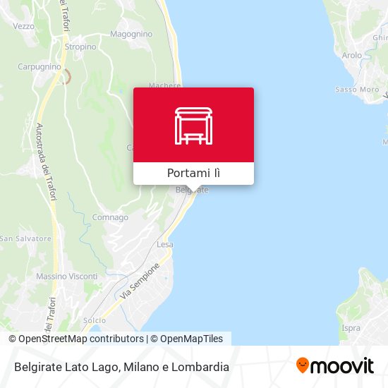 Mappa Belgirate Lato Lago