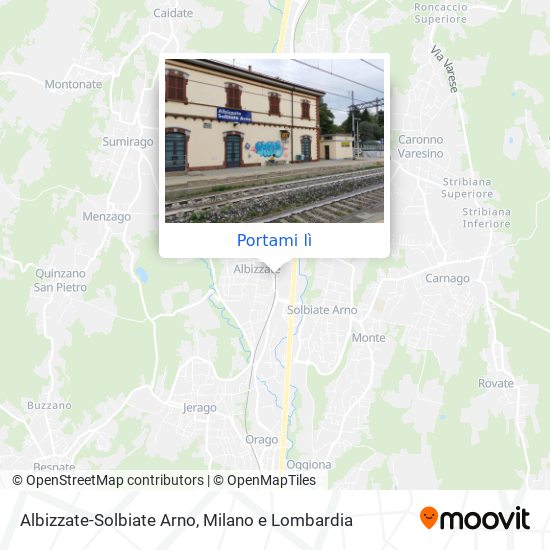 Mappa Albizzate-Solbiate Arno
