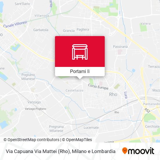 Mappa Via Capuana Via Mattei (Rho)