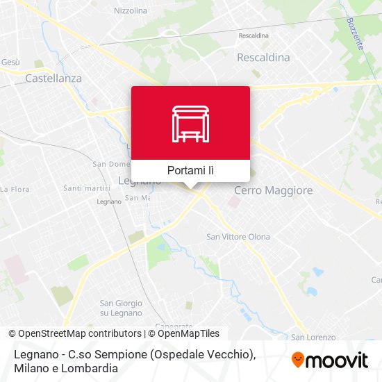 Mappa Legnano - C.so Sempione (Ospedale Vecchio)