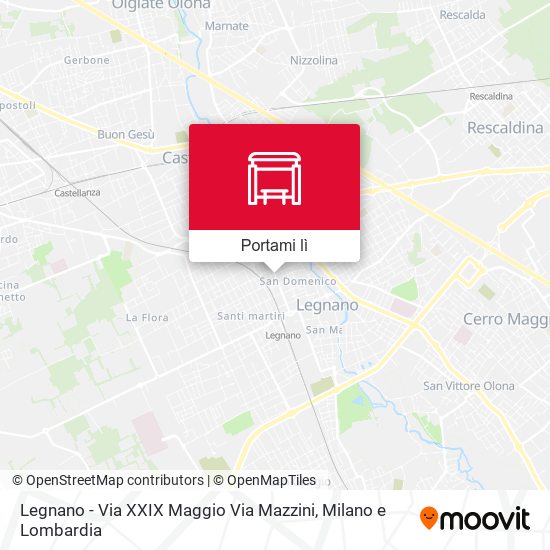 Mappa Legnano - Via XXIX Maggio Via Mazzini