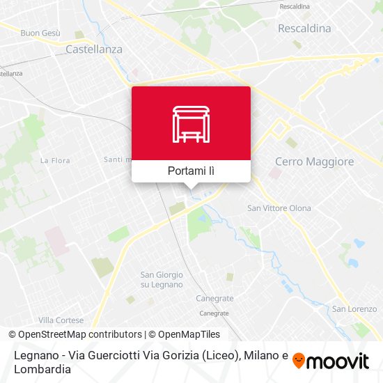 Mappa Legnano - Via Guerciotti Via Gorizia (Liceo)