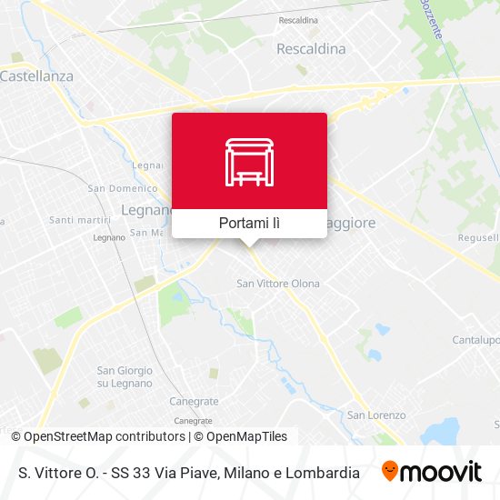 Mappa S. Vittore O. - SS 33 Via Piave