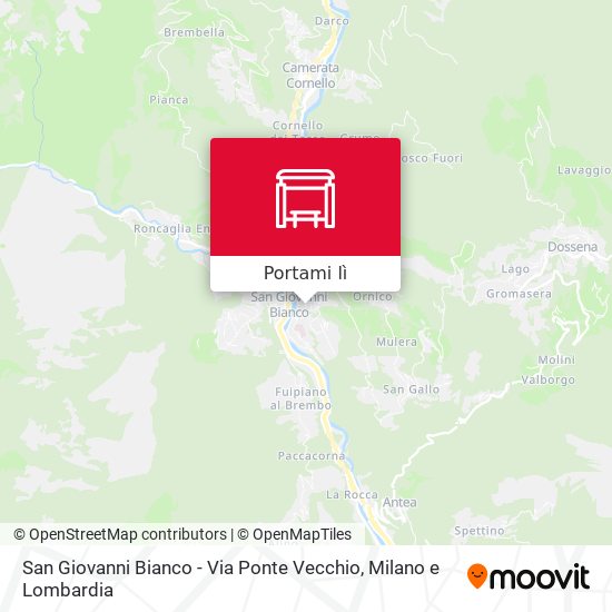 Mappa San Giovanni Bianco - Via Ponte Vecchio